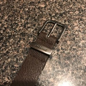 Zara Man men’s Brown Pebbled Leather Belt Size 36